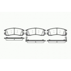 0566 22 KAWE Комплект тормозных колодок, дисковый тормоз