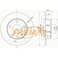 BD-2746 FREMAX Тормозной диск