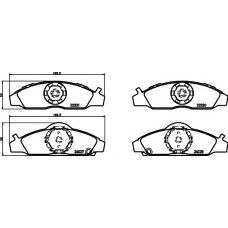8DB 355 010-941 HELLA PAGID Комплект тормозных колодок, дисковый тормоз