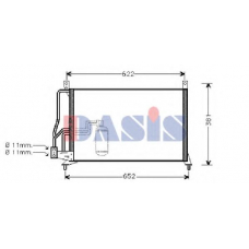 152080N AKS DASIS Конденсатор, кондиционер