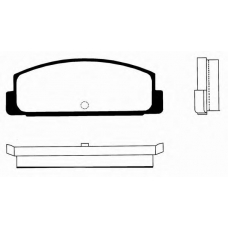 J PP-502AF JAPANPARTS Комплект тормозных колодок, дисковый тормоз