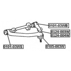 0101-03WS ASVA Подвеска, рычаг независимой подвески колеса