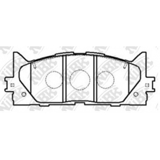 PN1521 NiBK Комплект тормозных колодок, дисковый тормоз