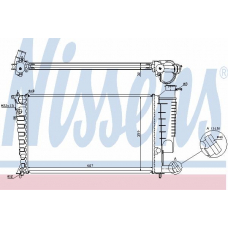 63512A NISSENS Радиатор, охлаждение двигателя