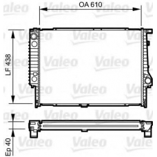 734615 VALEO Радиатор, охлаждение двигателя
