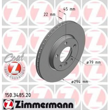 150.3485.20 ZIMMERMANN Тормозной диск