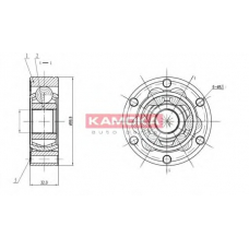 9024 KAMOKA Шарнирный комплект, приводной вал