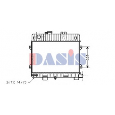050250N AKS DASIS Радиатор, охлаждение двигателя