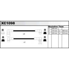 XC1098 QUINTON HAZELL Комплект проводов зажигания