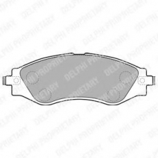 LP1816 DELPHI Комплект тормозных колодок, дисковый тормоз