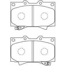 A1N005 AISIN Комплект тормозных колодок, дисковый тормоз