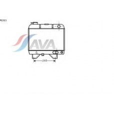 PE2021 AVA Радиатор, охлаждение двигателя