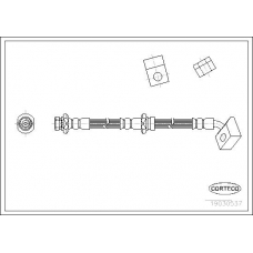19030537 CORTECO Тормозной шланг