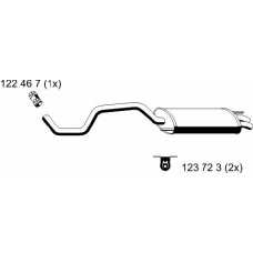 131056 ERNST Глушитель выхлопных газов конечный