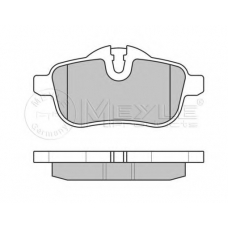 025 245 5918 MEYLE Комплект тормозных колодок, дисковый тормоз