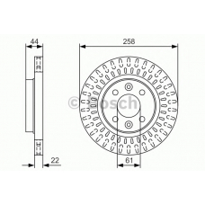 0 986 479 U50 BOSCH Тормозной диск