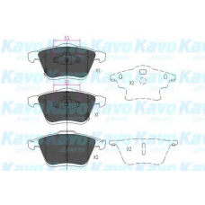 KBP-4553 KAVO PARTS Комплект тормозных колодок, дисковый тормоз