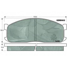 GDB983 TRW Комплект тормозных колодок, дисковый тормоз