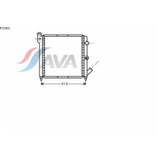 RT2063 AVA Радиатор, охлаждение двигателя