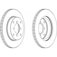 DDF400-1 FERODO Тормозной диск