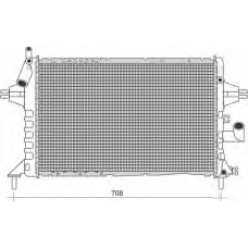 350213964000 MAGNETI MARELLI Радиатор, охлаждение двигателя