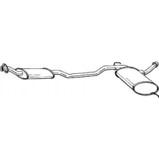 284-309 BOSAL Средний глушитель выхлопных газов