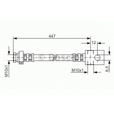 1 987 481 101 BOSCH Тормозной шланг