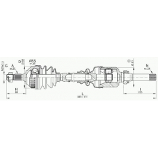 DRS6168.00 OPEN PARTS Приводной вал