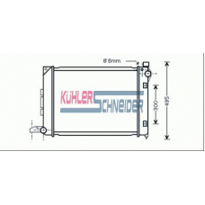 2700371 KUHLER SCHNEIDER Радиатор, охлаждение двигател