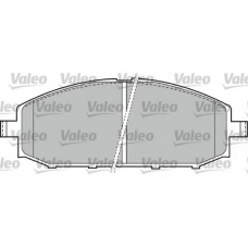 598524 VALEO Комплект тормозных колодок, дисковый тормоз