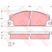 GDB296 TRW Комплект тормозных колодок, дисковый тормоз