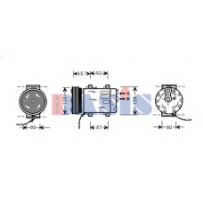 851425N AKS DASIS Компрессор, кондиционер