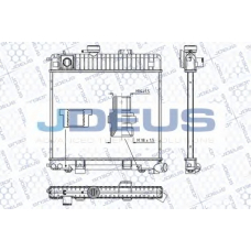 RA0050210 JDEUS Радиатор, охлаждение двигателя