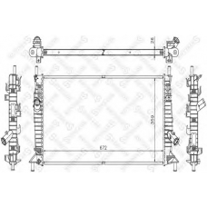 10-25182-SX STELLOX Радиатор, охлаждение двигателя