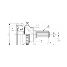 CVJ5675.10 OPEN PARTS Шарнирный комплект, приводной вал