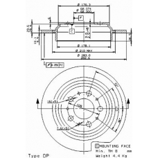 08.9462.10 BREMBO Тормозной диск