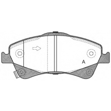 BPA1341.12 OPEN PARTS Комплект тормозных колодок, дисковый тормоз