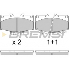 BP2748 BREMSI Комплект тормозных колодок, дисковый тормоз