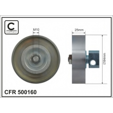 500160 CAFFARO Натяжной ролик, поликлиновой  ремень