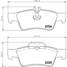 8DB 355 018-751 HELLA PAGID Комплект тормозных колодок, дисковый тормоз