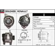 DRA3489 DELCO REMY Генератор