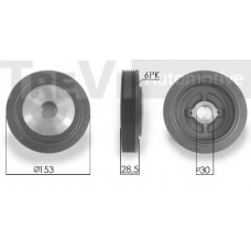 PC1055 TREVI AUTOMOTIVE Ременный шкив, коленчатый вал