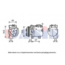 852615N AKS DASIS Компрессор, кондиционер
