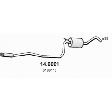 14.6001 ASSO Средний глушитель выхлопных газов