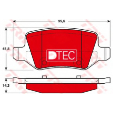 GDB1481DTE TRW Комплект тормозных колодок, дисковый тормоз