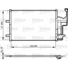 814216 VALEO Конденсатор, кондиционер