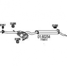 01.60254 MTS Глушитель выхлопных газов конечный