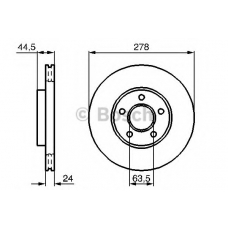 0 986 479 B66 BOSCH Тормозной диск