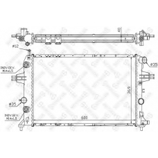 10-25387-SX STELLOX Радиатор, охлаждение двигателя