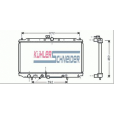 0511801 KUHLER SCHNEIDER Радиатор, охлаждение двигател